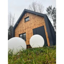 Dom drewniany Wierzba Modern C 5x6m + 3x6m taras 30m2