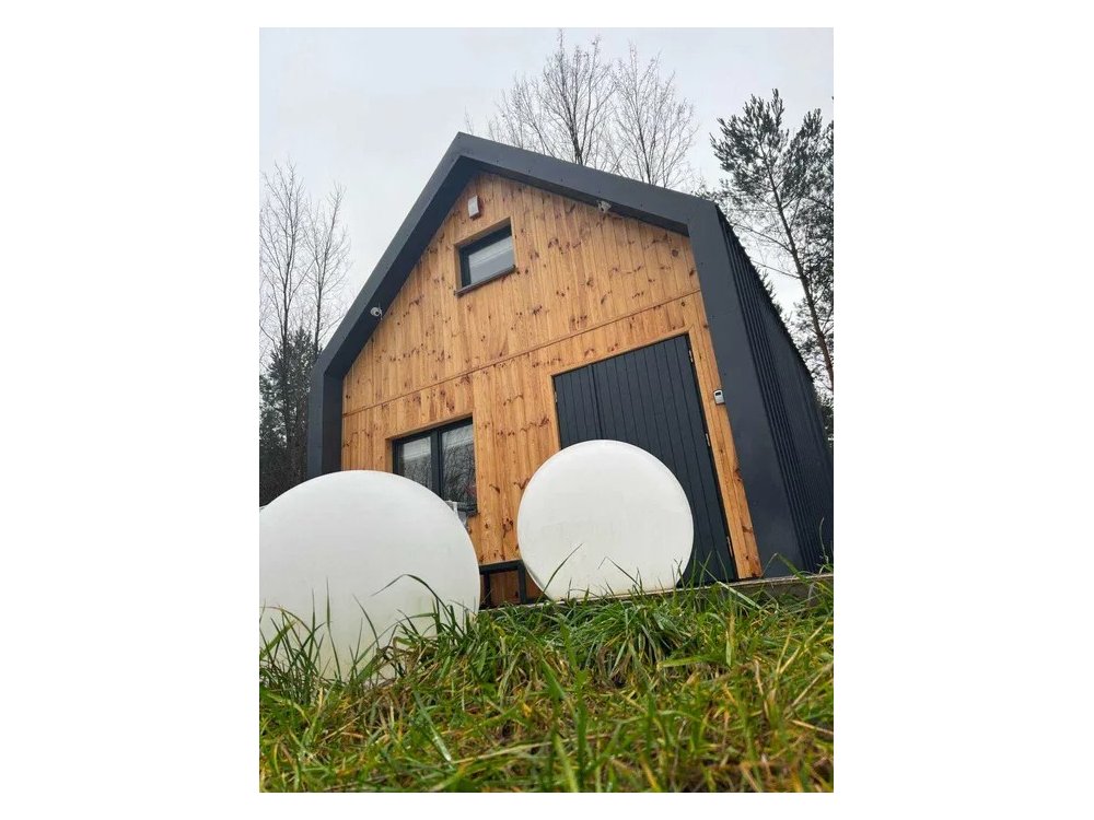 Dom drewniany Wierzba Modern C 5x6m + 3x6m taras 30m2