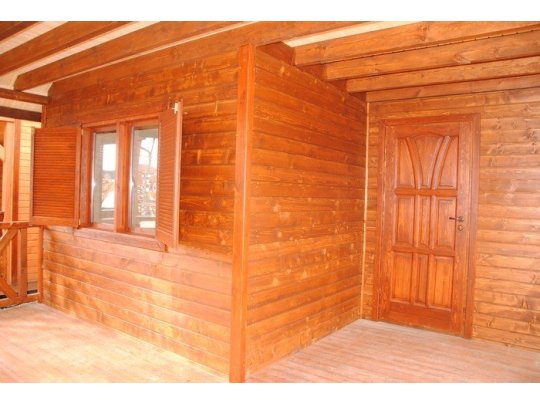 Dom drewniany Leszczyna 5 x 5m + 2m taras 25m2