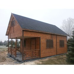 Wooden house Leszczyna 5 x 5m + 2m terrace 25m2