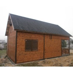 Wooden house Leszczyna 5 x 5m + 2m terrace 25m2