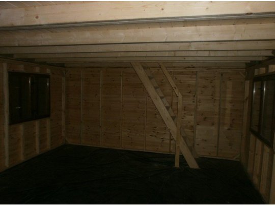 Dom drewniany Leszczyna 5 x 5m + 2m taras 25m2