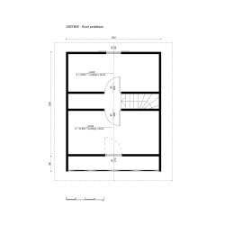 Grzybek summer house 5x5m + 3m terrace 25m2