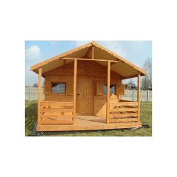 Holzhaus Jodła 2A 4 x 3m + 2m Terrasse