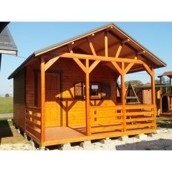 Holzhaus Jodła 2A 4 x 3m + 2m Terrasse
