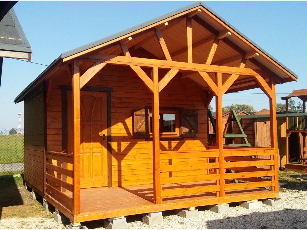 Holzhaus Jodła 2A 4 x 3m + 2m Terrasse