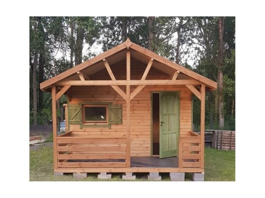 Holzhaus Jodła 2A 4 x 3m + 2m Terrasse