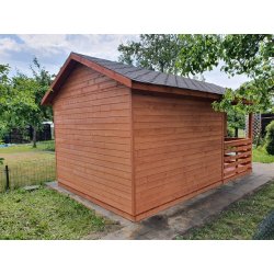 Holzhaus Jodła 2A 4 x 3m + 2m Terrasse