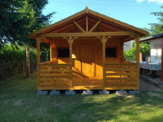 Holzhaus Jodła 2A 4 x 3m + 2m Terrasse