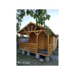 Holzhaus Jodła 2A 4 x 3m + 2m Terrasse