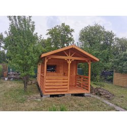Holzhaus Jodła 2A 4 x 3m + 2m Terrasse