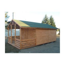 Holzhaus Jodła 2B 4 x 4m + 2m Terrasse