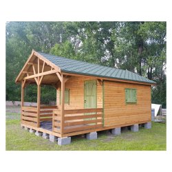 Holzhaus Jodła 2B 4 x 4m + 2m Terrasse