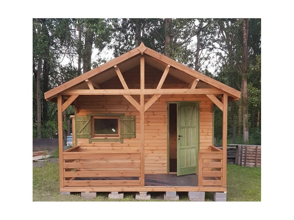 Holzhaus Jodła 2B 4 x 4m + 2m Terrasse