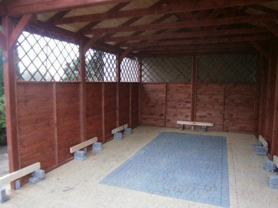 Einzelstationsüberdachung WJ4 3,5 x 6 m