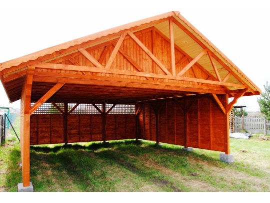 Zwei-Stationen-Unterstand WD1 6 x 5 m