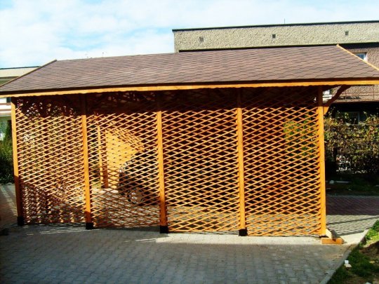 Zwei-Stationen-Unterstand WD4 6 x 5 m