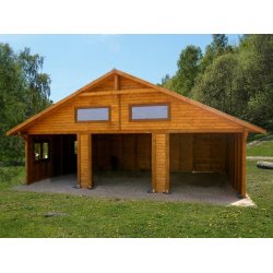 Drei-Stationen-Unterstand WT2 9 x 5,5 m