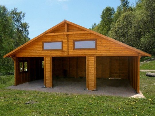 Drei-Stationen-Unterstand WT2 9 x 5,5 m