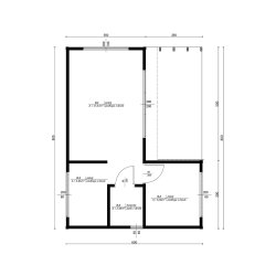Kalina Sommerhaus 8 x 6 m 31,21 m2