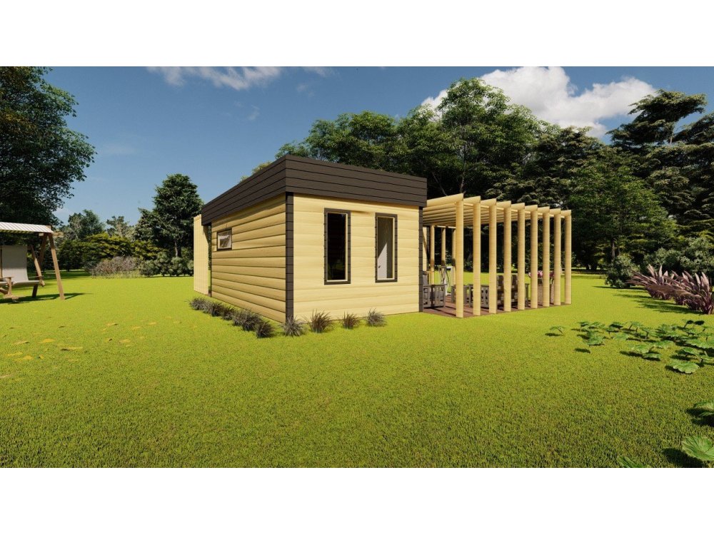 Avocado-Holzhaus 6 x 8,65 m 30,37 m2