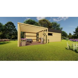 Avocado-Holzhaus 6 x 8,65 m 30,37 m2