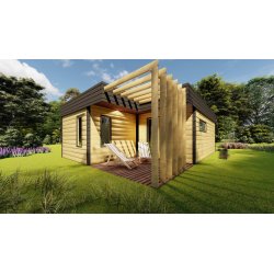 Avocado-Holzhaus 6 x 8,65 m 30,37 m2