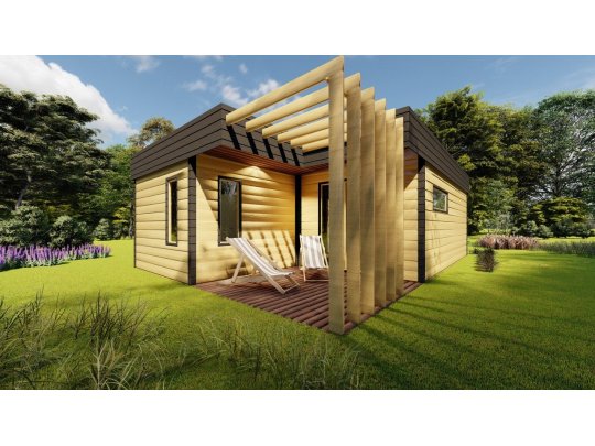 Avocado-Holzhaus 6 x 8,65 m 30,37 m2