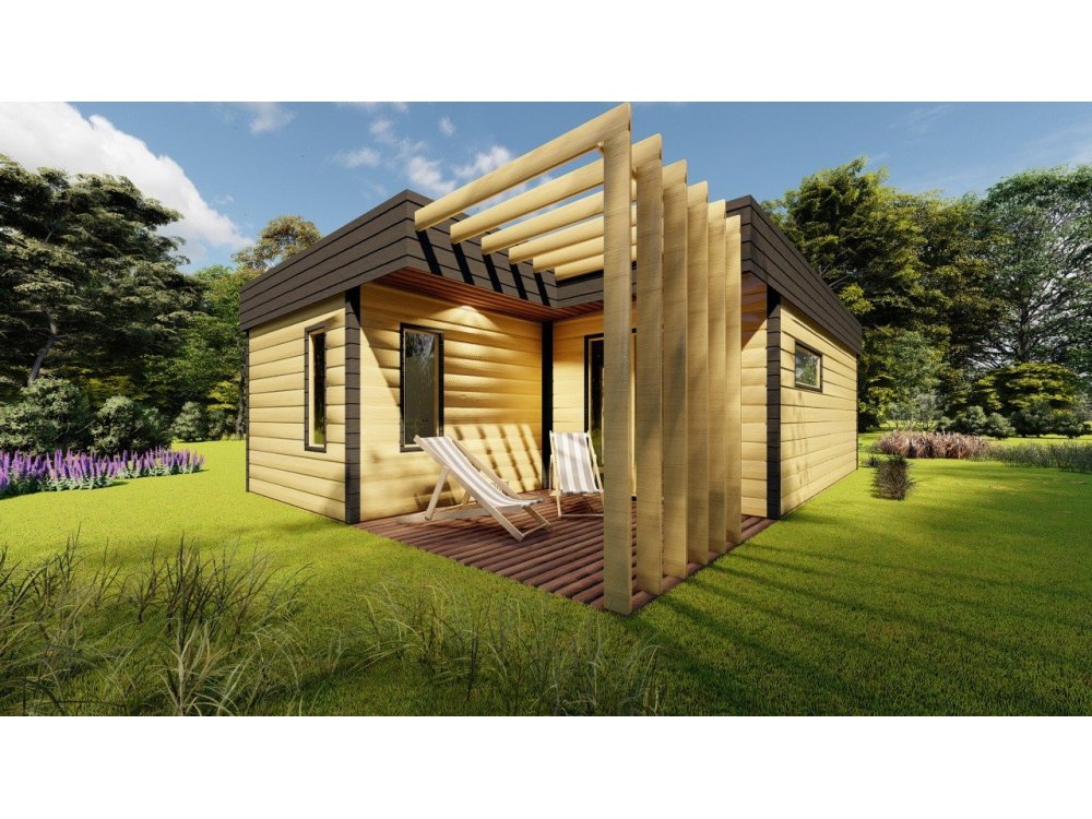 Avocado-Holzhaus 6 x 8,65 m 30,37 m2