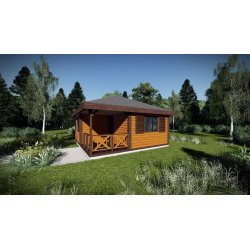 Holzhaus Larrzew 6 x 5,8 m 22,75 m2