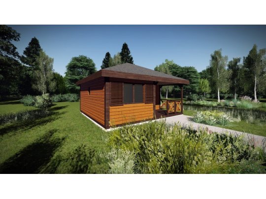 Holzhaus Larrzew 6 x 5,8 m 22,75 m2