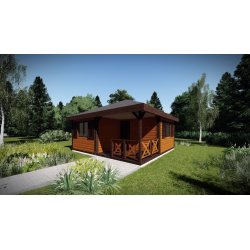 Holzhaus Larrzew 6 x 5,8 m 22,75 m2