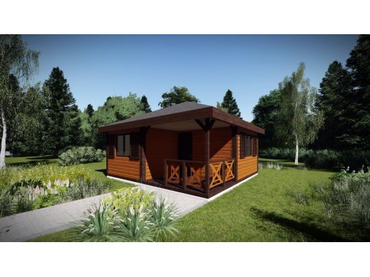 Holzhaus Larrzew 6 x 5,8 m 22,75 m2