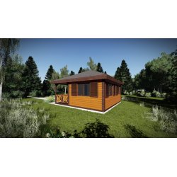 Holzhaus Larrzew 6 x 5,8 m 22,75 m2