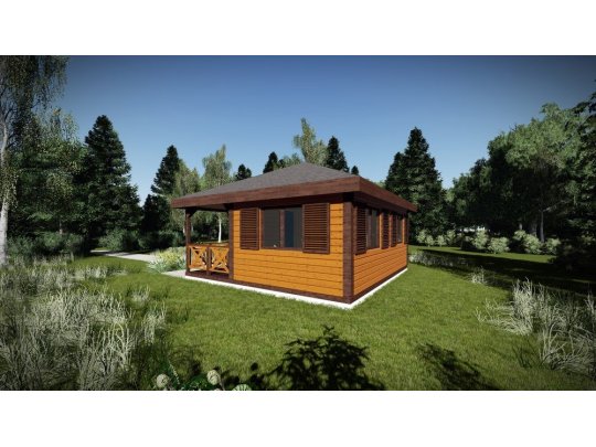 Holzhaus Larrzew 6 x 5,8 m 22,75 m2