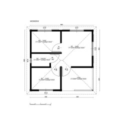 Holzhaus Larrzew 6 x 5,8 m 22,75 m2