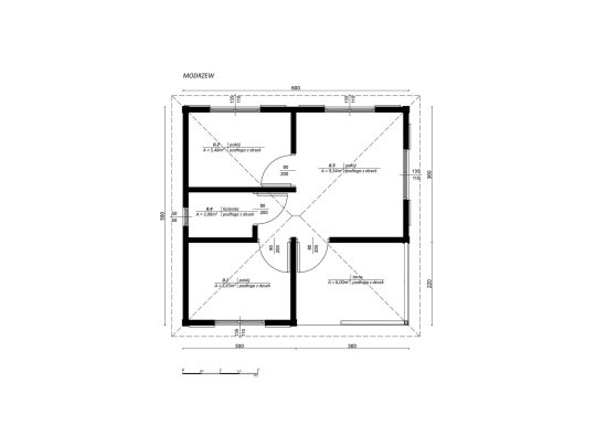 Holzhaus Larrzew 6 x 5,8 m 22,75 m2