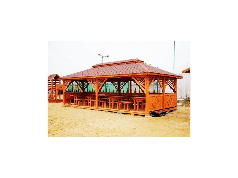 Rechteckiger Pavillon P6 6x4m 24m2