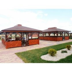 Rechteckiger Pavillon P6 6x4m 24m2