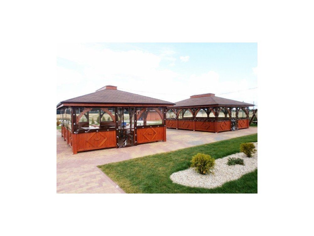 Rechteckiger Pavillon P6 6x4m 24m2
