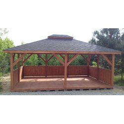 Rechteckiger Pavillon P6 6x4m 24m2