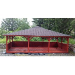 Rechteckiger Pavillon P6 6x4m 24m2