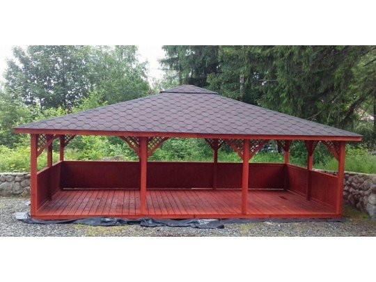 Rechteckiger Pavillon P6 6x4m 24m2