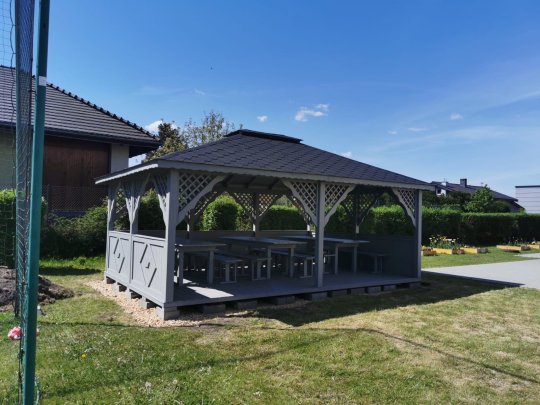 Rechteckiger Pavillon P6 6x4m 24m2