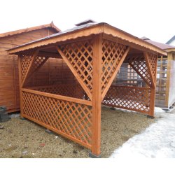 Rechteckiger Pavillon P12 3x3m 9m2 - zur Selbstmontage