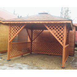 Rechteckiger Pavillon P12 3x3m 9m2 - zur Selbstmontage