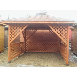 Rechteckiger Pavillon P12 3x3m 9m2 - zur Selbstmontage