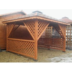 Rechteckiger Pavillon P12 3x3m 9m2 - zur Selbstmontage