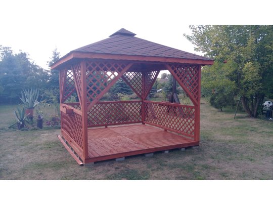 Rechteckiger Pavillon P12 3x3m 9m2 - zur Selbstmontage