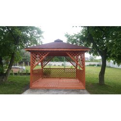 Rechteckiger Pavillon P12 3x3m 9m2 - zur Selbstmontage